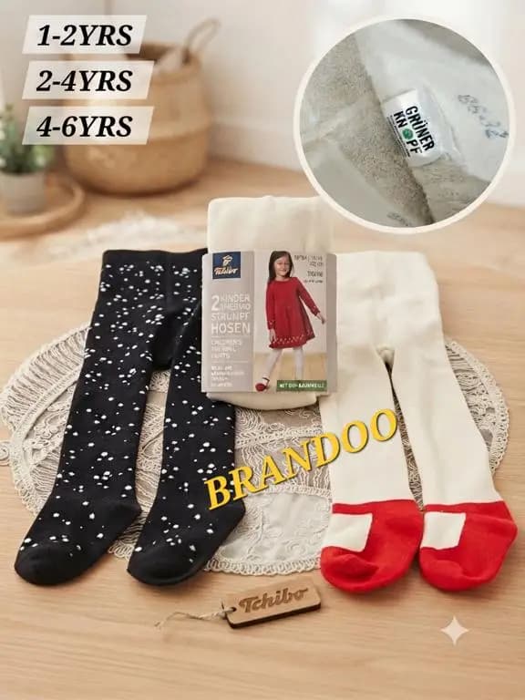 Girls Thermal Tights (2-Pack) 3